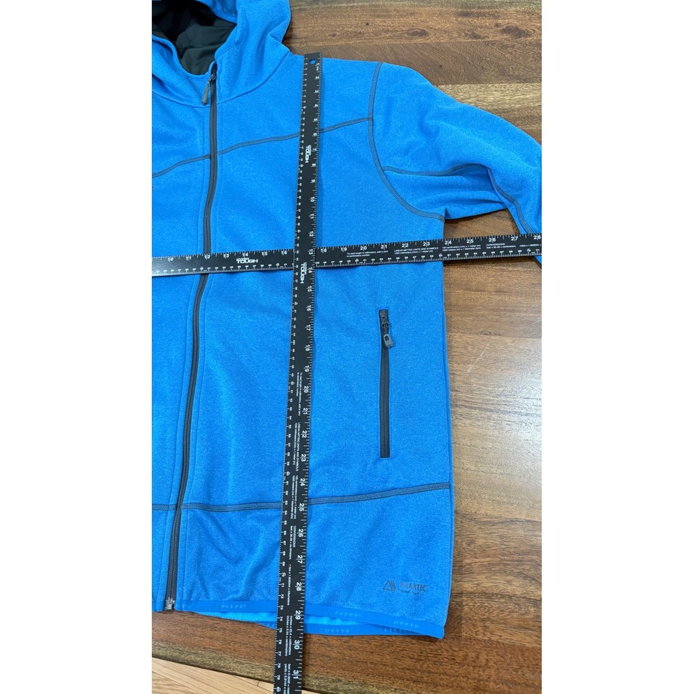 Mammut Blue Polartec Hooded Fleece Jacket Men Size 2XL Performance Gorpcore - Picture 8 of 8